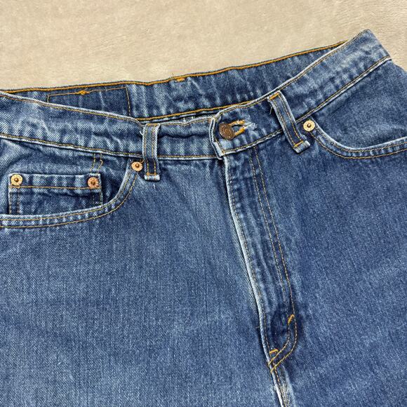 VTG Levi's 512 Women's 12R Short Slim Fit Tapered Leg High Rise Denim 90s USA - Picture 1 of 14